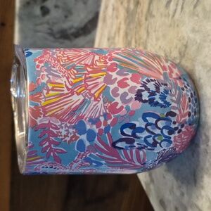 Lilly Pulitzer Colorful Floral Insulated Tumbler Print Is Splendor In The Sand.